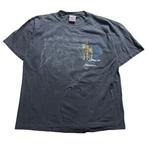 Vintage Wolves Wolf Pack Nature 90s Single Stitch T Shirt Made In USA Size XL